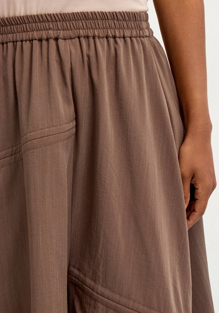 Юбка с декоративной сборкой шир.  750, рис. 5