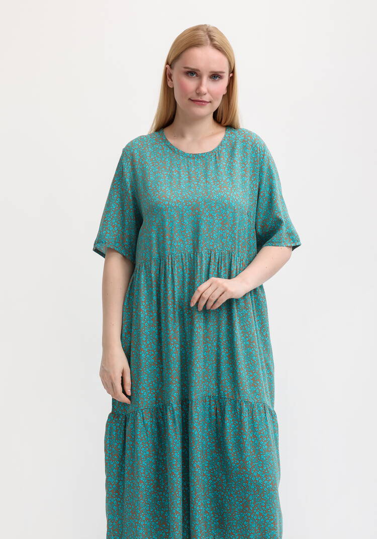 Платье свободное с короткими рукавами шир.  750, рис. 2
