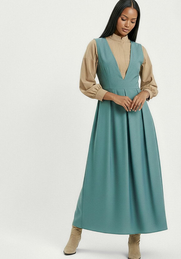 Сарафан с рюшей на спинке шир.  580, рис. 17