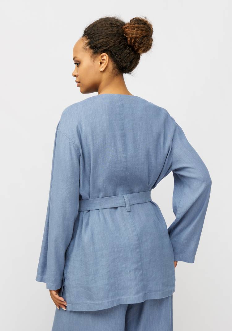 Кардиган женский с поясом Элеонора шир.  750, рис. 3