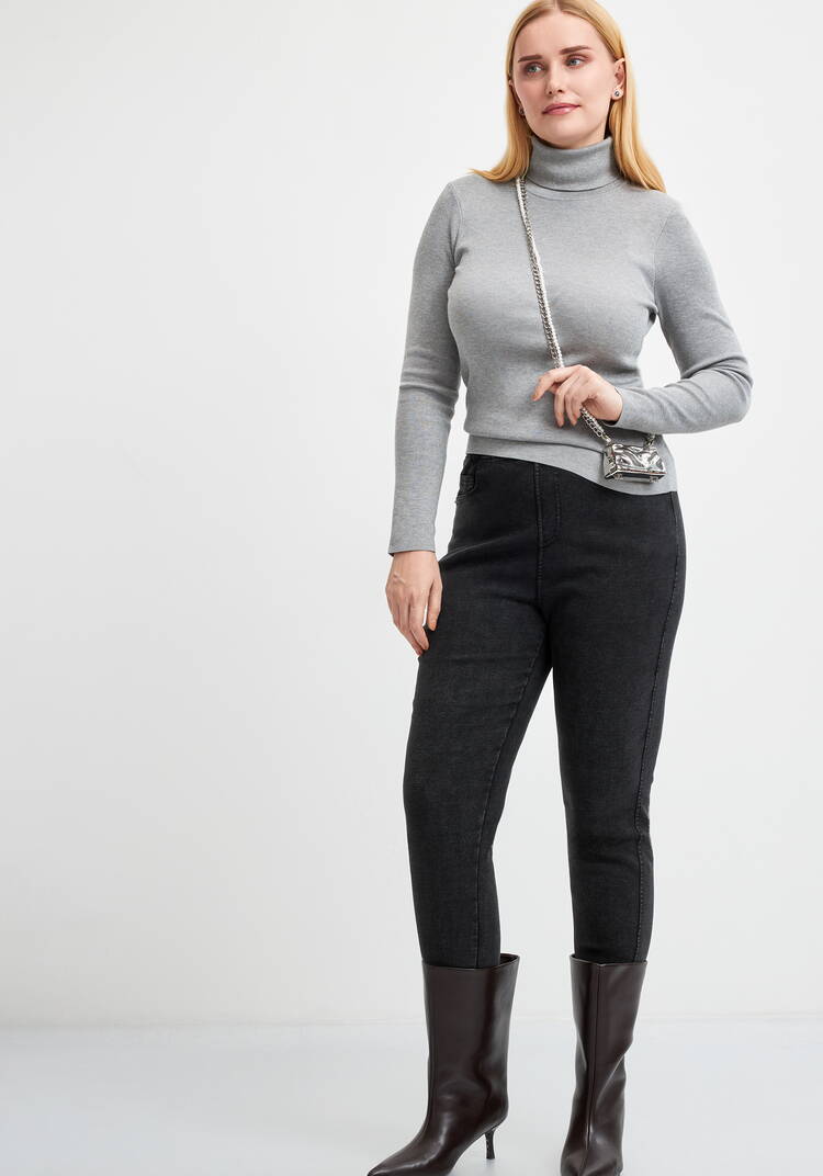 Джегинсы утепленные Дарина шир.  750, рис. 7