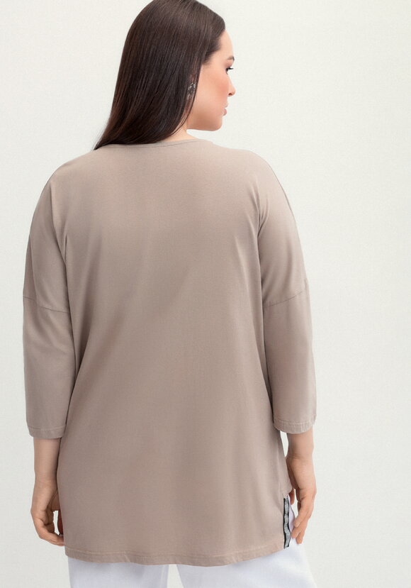 Туника с принтом на груди шир.  580, рис. 20