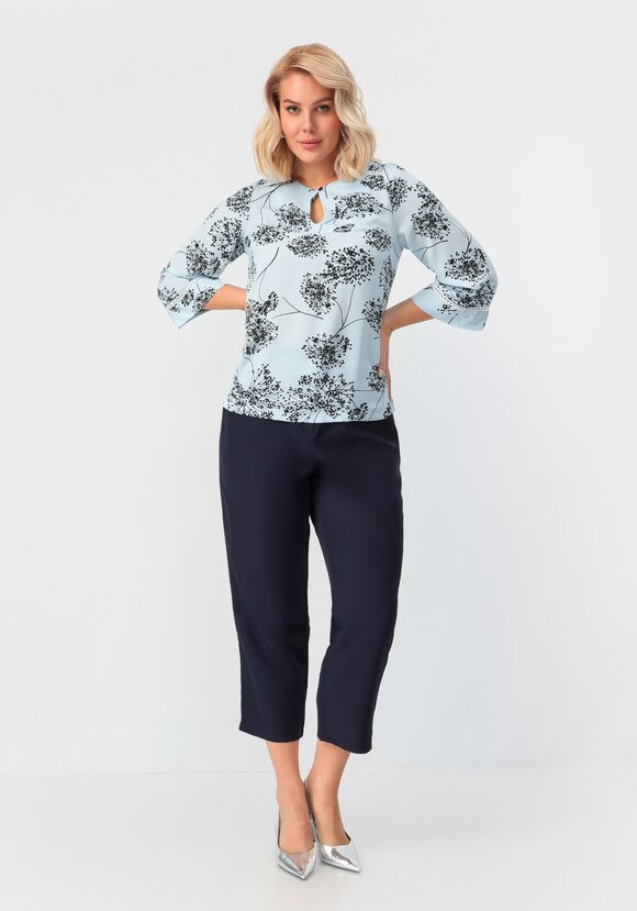 Блуза свободного кроя с рукавами 7/8 шир.  580, рис. 8