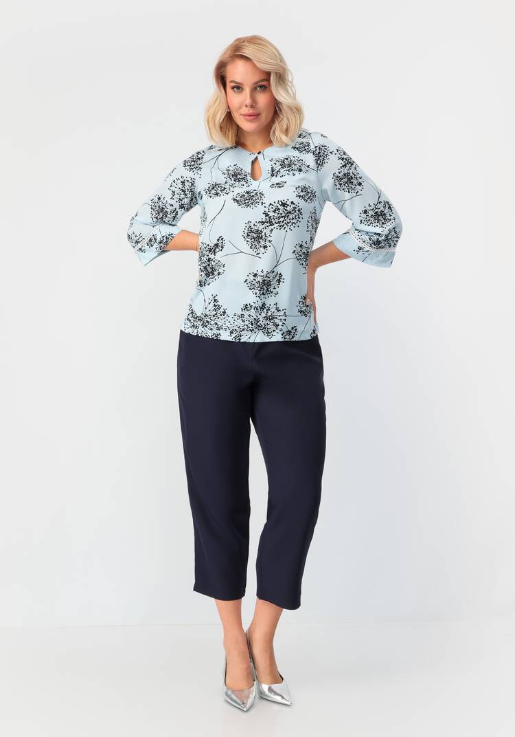 Блуза свободного кроя с рукавами 7/8 шир.  750, рис. 8