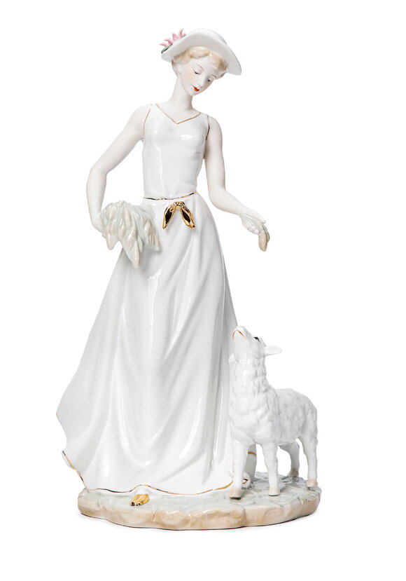 Статуэтка Девушка с питомцем шир.  580, рис. 4