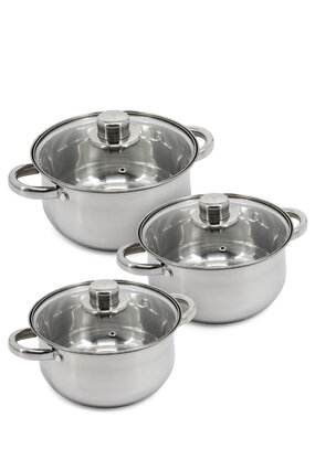 Набор кастрюль Лаура, 3 шт.