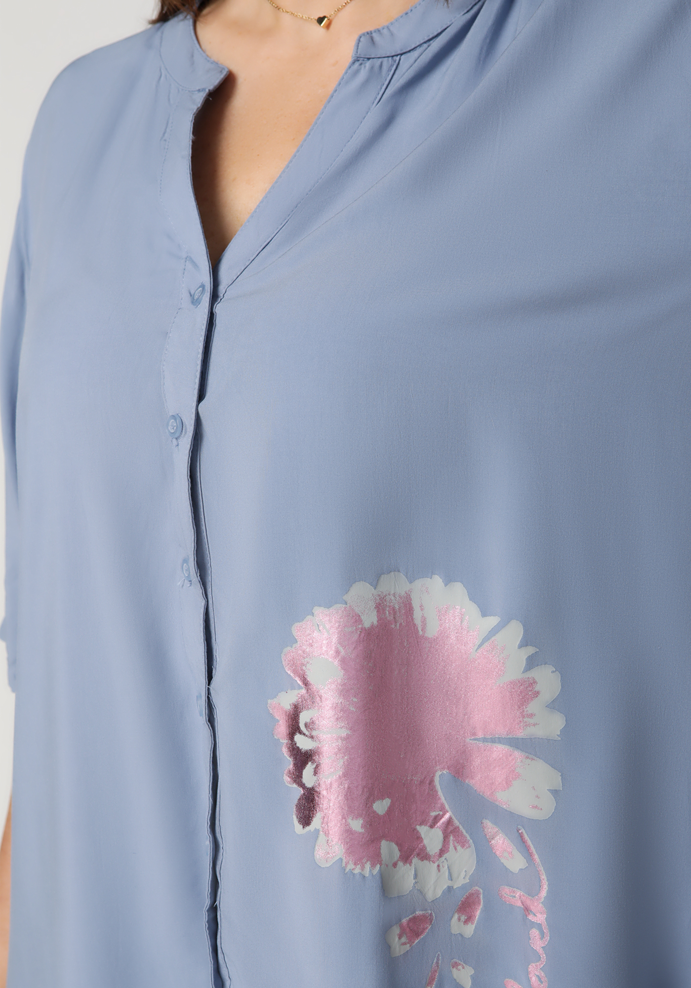 Блуза женская «Агата», размер 52, цвет хаки - фото 4