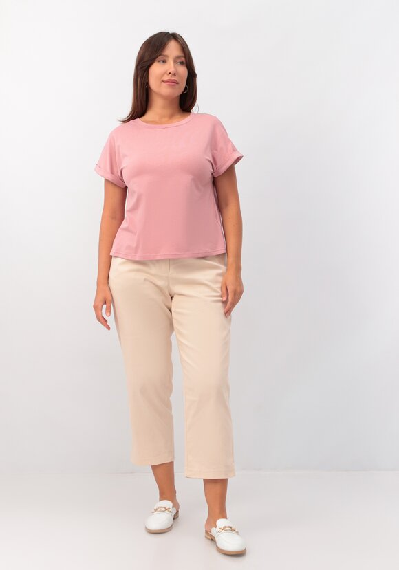 Блуза базовая с подворотами на рукавах шир.  580, рис. 10