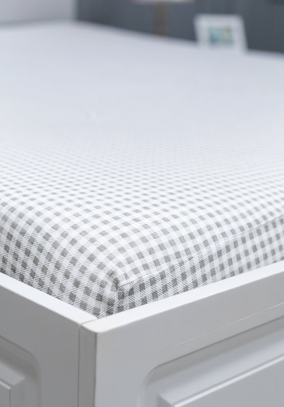 Простыня на резинке Клетка шир.  580, рис. 6