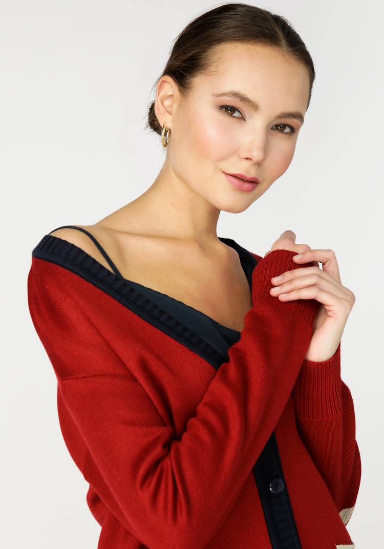 Кардиган с отделкой из метанити шир.  750, рис. 7