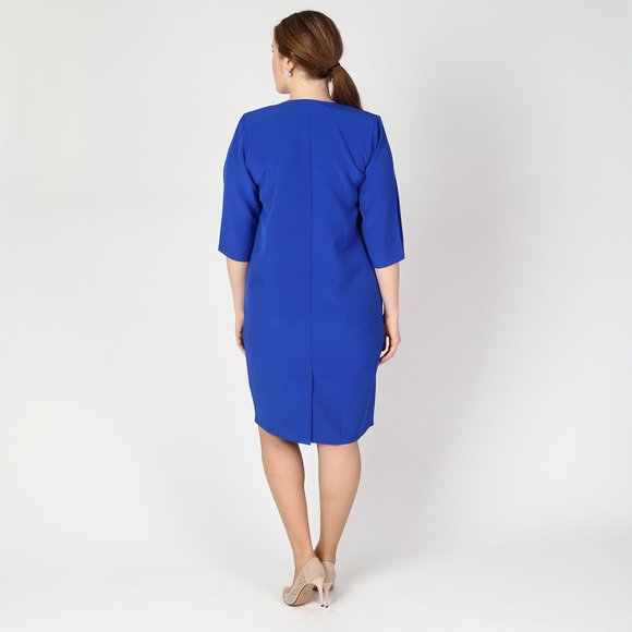 Платье-миди с карманами и украшением шир.  580, рис. 12