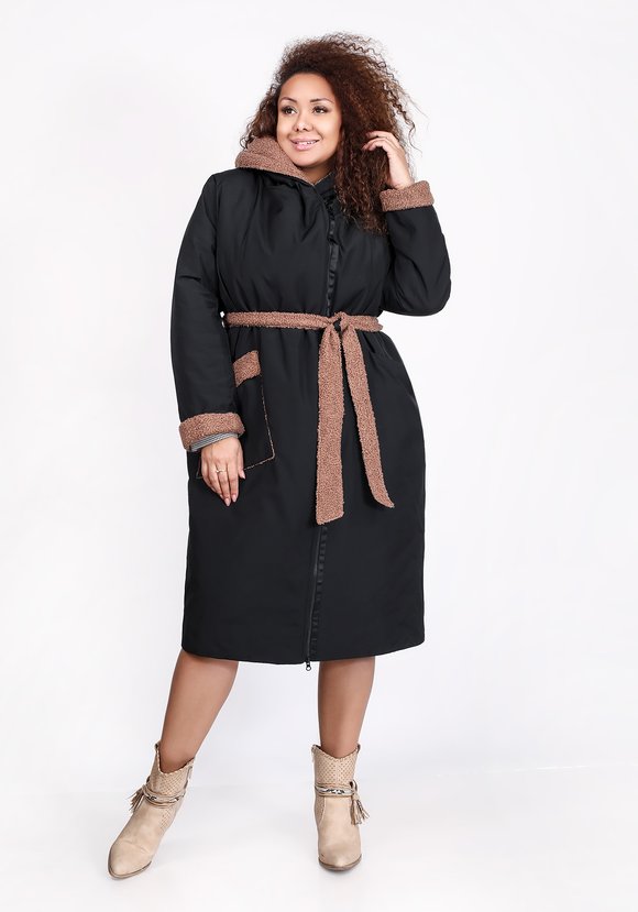 Пальто женское из болоньевой ткани шир.  580, рис. 2