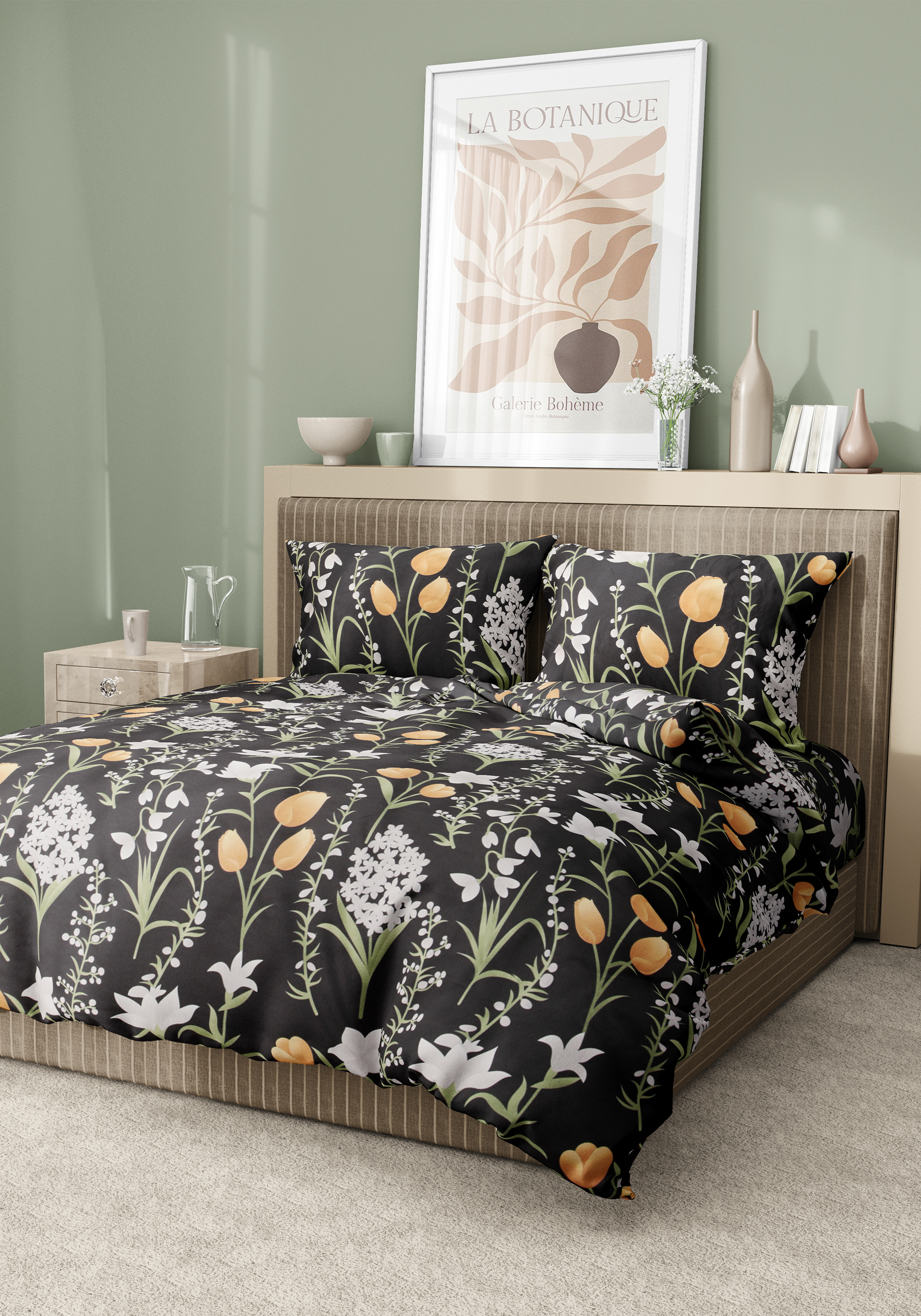 

КПБ "Ночная сказка", Черный