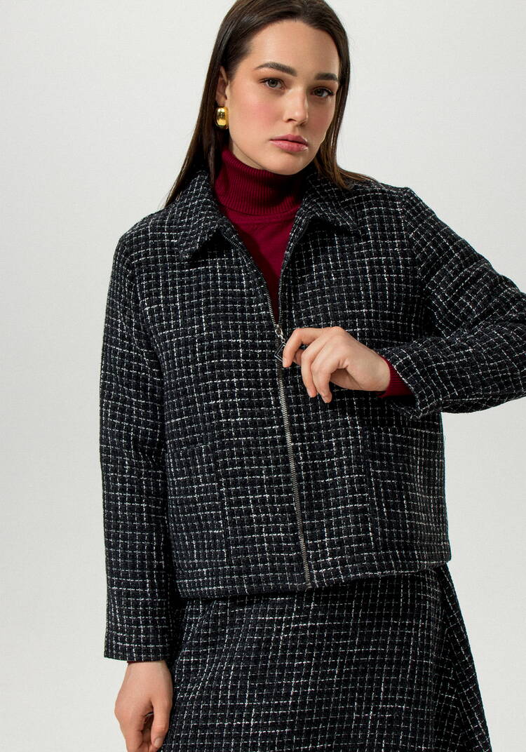 Пиджак с накладными карманами твидовый шир.  750, рис. 4