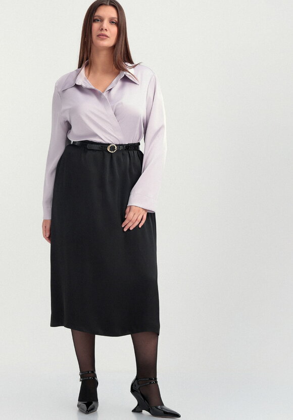 Юбка шелковая с эластичной лентой в поясе шир.  580, рис. 6