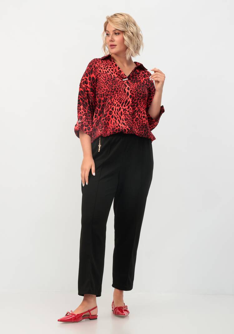 Брюки прямые на резинке по поясу шир.  750, рис. 32