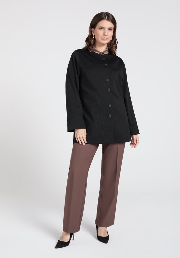 Кардиган прямого силуэта с вышивкой шир.  580, рис. 7