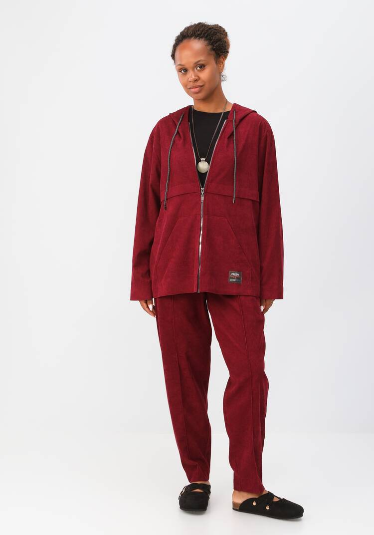 Куртка вельветовая с капюшоном шир.  750, рис. 34