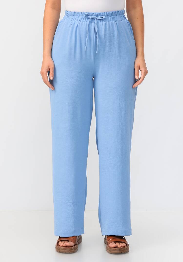 Костюм: брюки и блуза с лаконичным принтом шир.  750, рис. 4