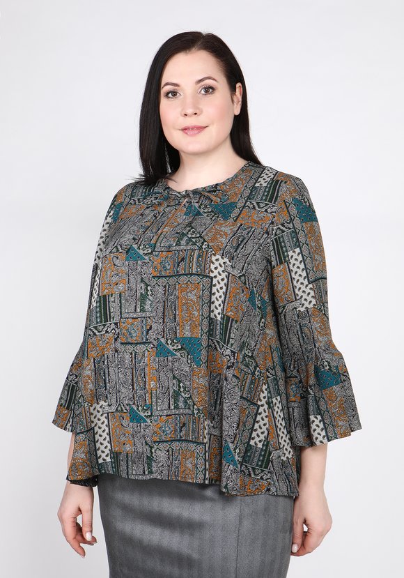 Туника в этническом стиле шир.  580, рис. 5