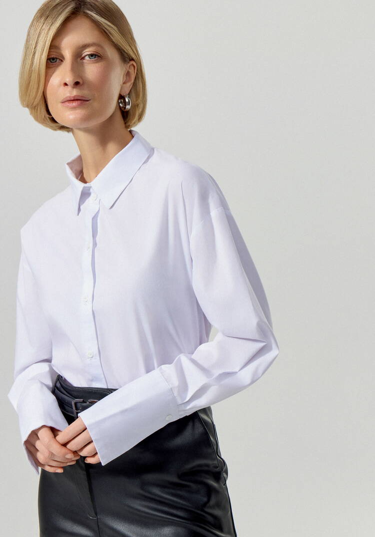 Рубашка с объемным манжетом Милена шир.  750, рис. 7
