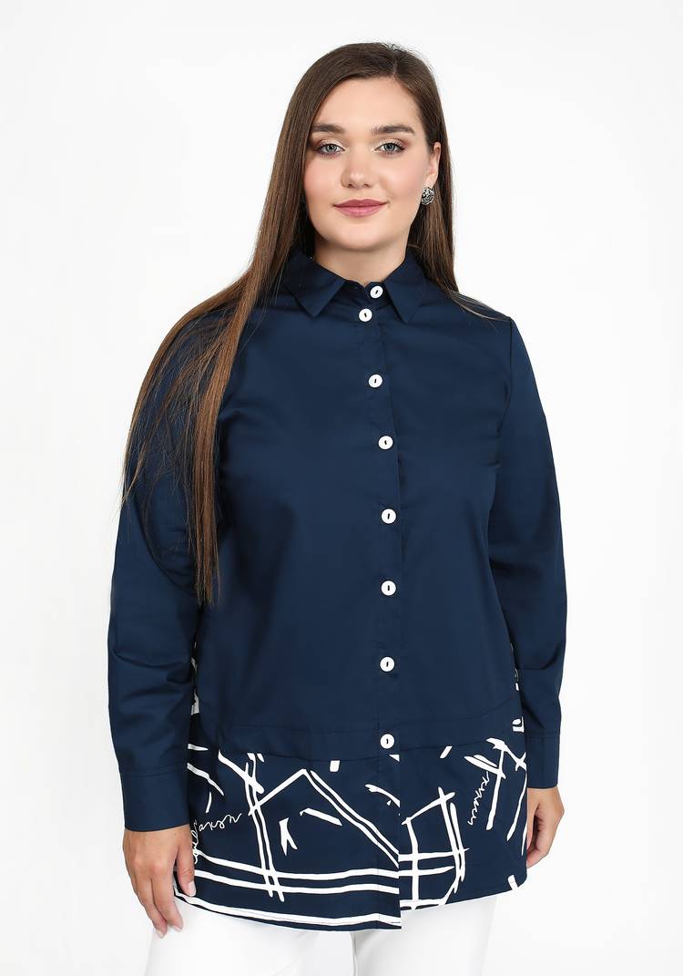 Блуза Радостное настроение шир.  750, рис. 5