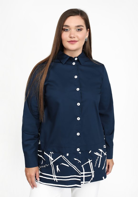 Блуза Радостное настроение шир.  580, рис. 5