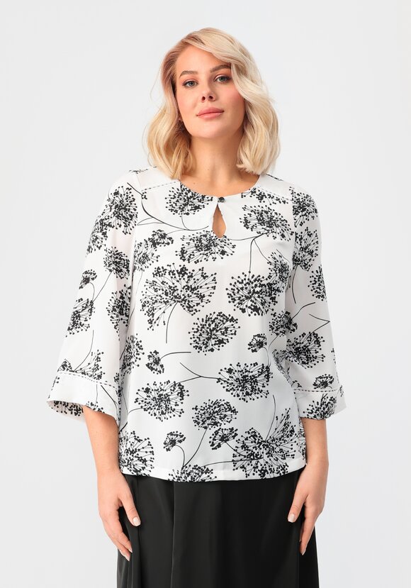 Блуза свободного кроя с рукавами 7/8 шир.  580, рис. 13