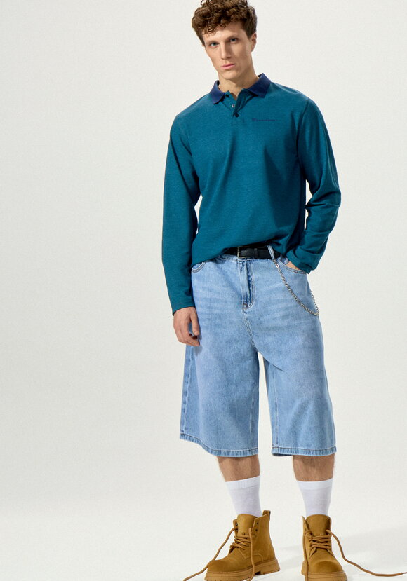 Джемпер-поло с вышивкой на груди шир.  580, рис. 2