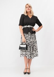 Комплект блуза и юбка с поясом