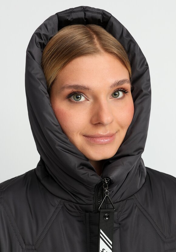 Удлиненное пальто с капюшоном шир.  580, рис. 12