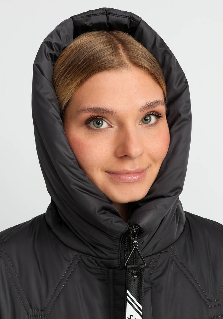 Удлиненное пальто с капюшоном шир.  750, рис. 12