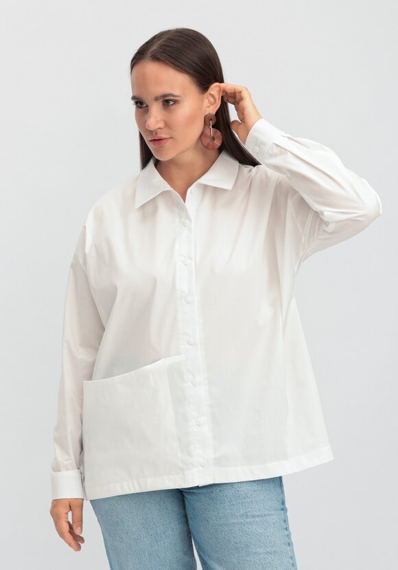 Рубашка с объемным карманом шир.  580, рис. 17