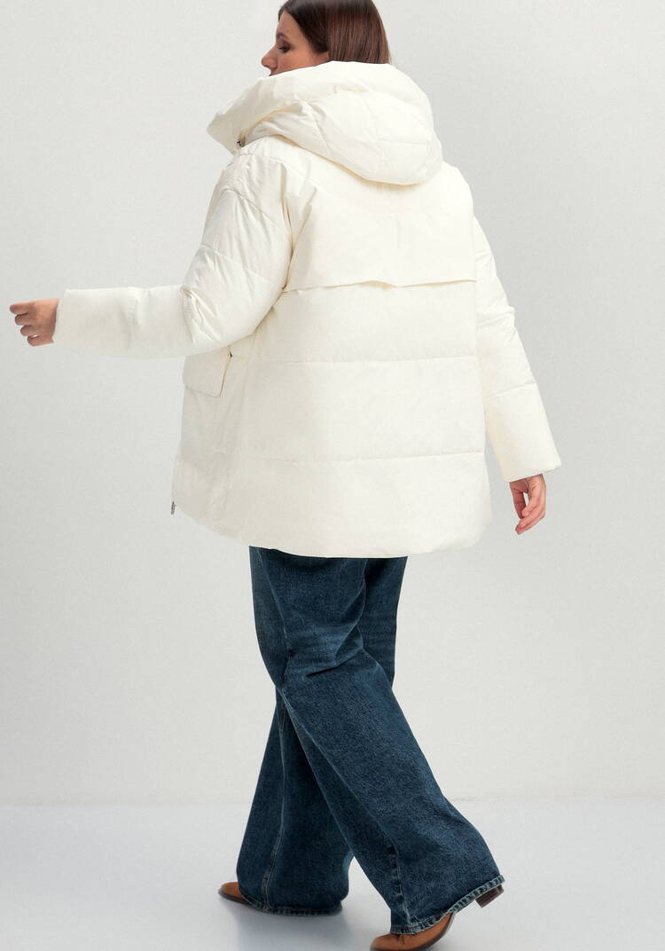 Пуховик стеганый с накладными карманами шир.  750, рис. 14