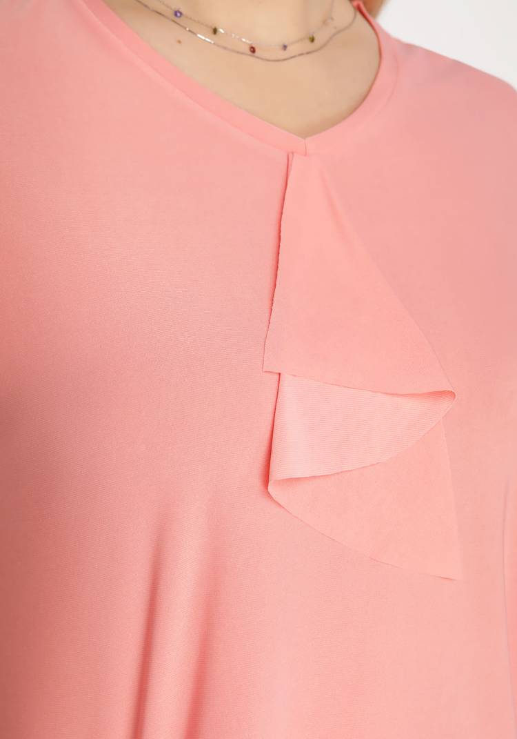 Блуза с воланом спереди шир.  750, рис. 19