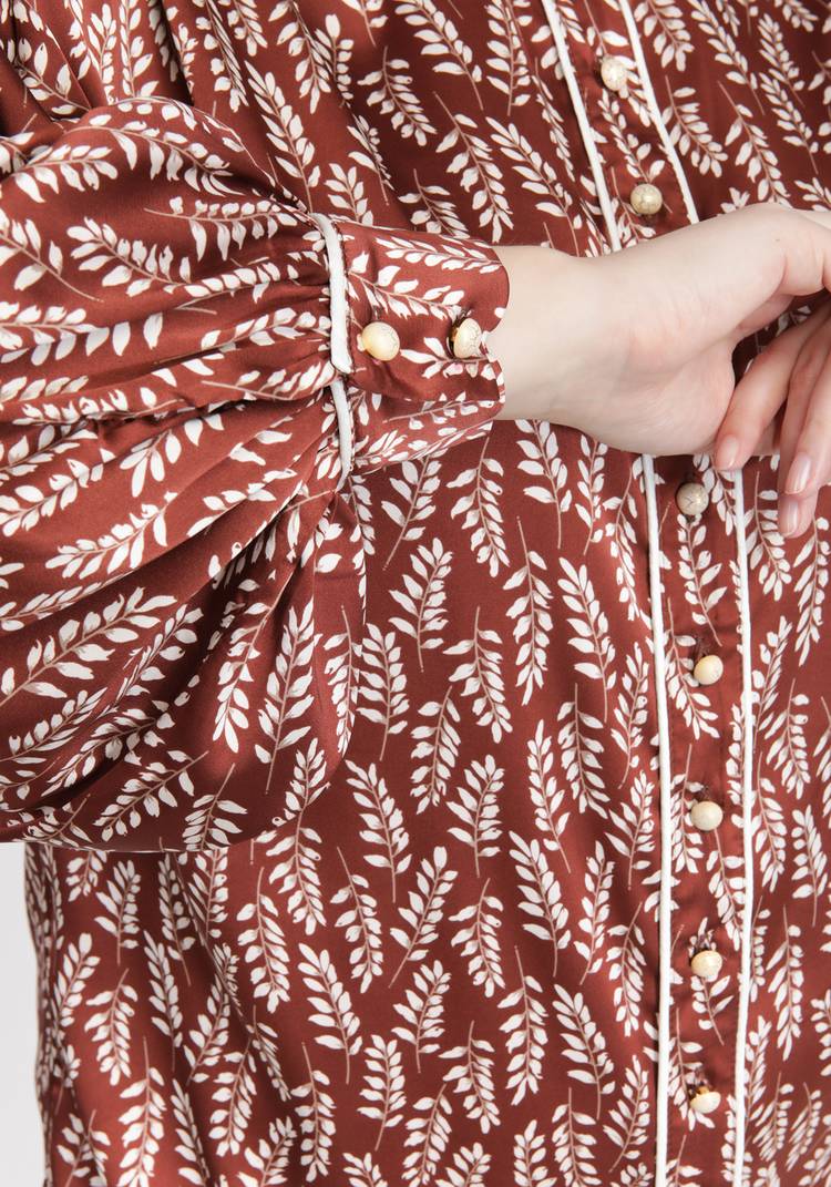 Блуза декорированная кантом шир.  750, рис. 2