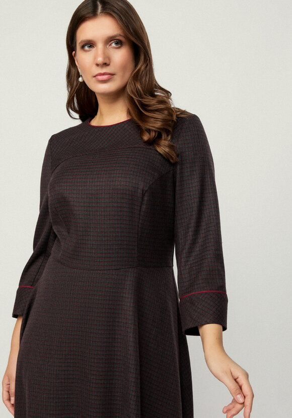 Платье-миди с кантом шир.  580, рис. 7