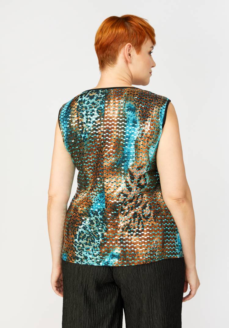 Топ с пайетками Инес шир.  750, рис. 7