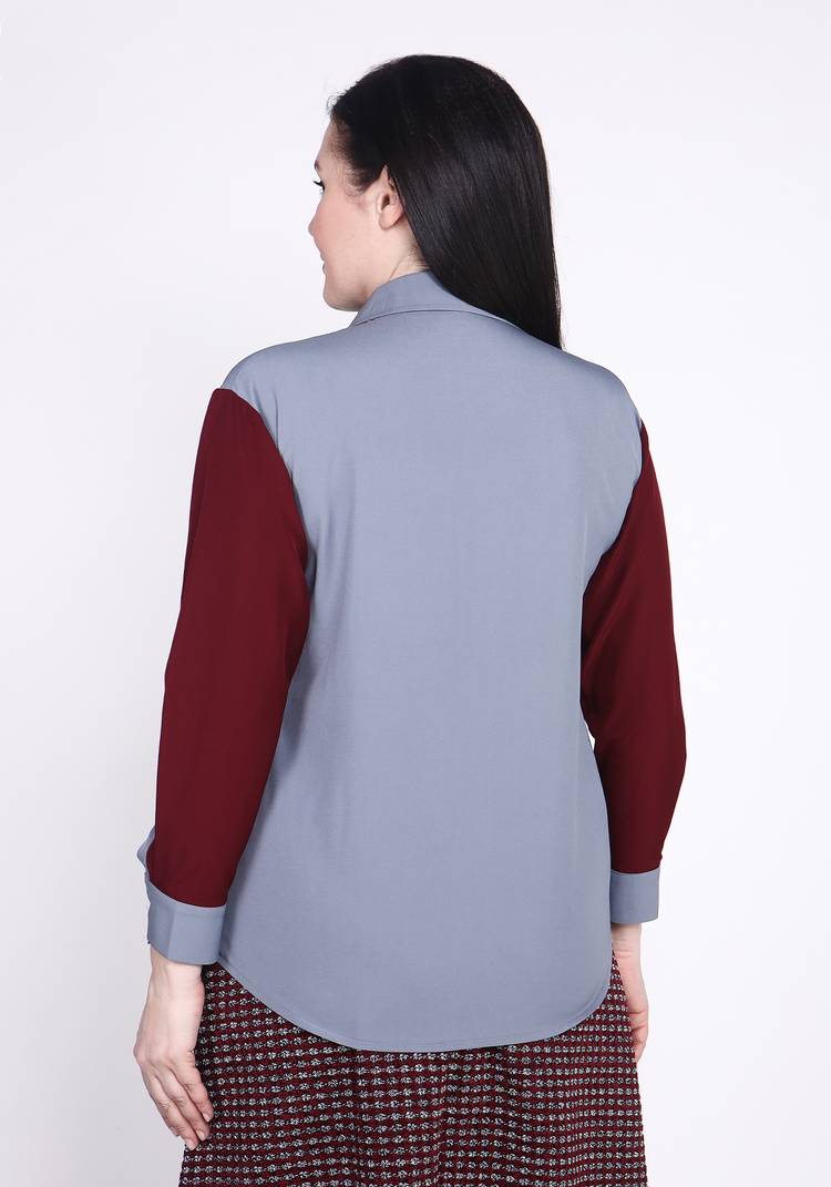 Рубашка из комбинированной ткани шир.  750, рис. 12