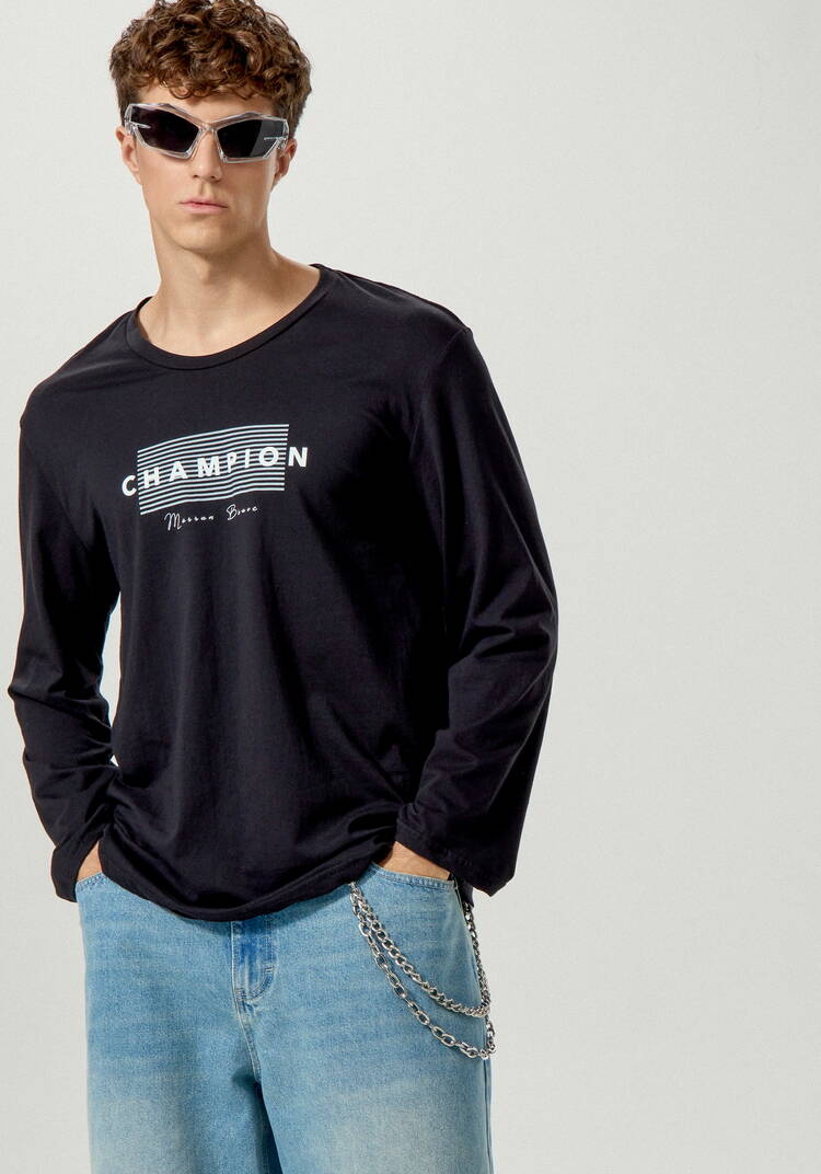 Лонгсливы с лаконичным принтом, 2 шт. шир.  750, рис. 56