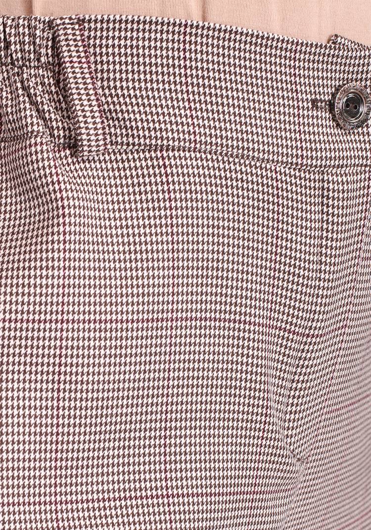 Брюки широкие с принтом пье-де-пуль шир.  750, рис. 4