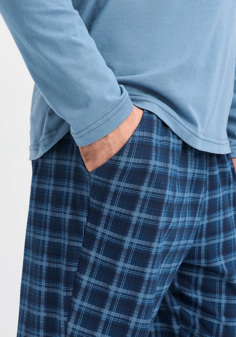 Костюм домашний с принтом на лонгсливе шир.  750, рис. 8