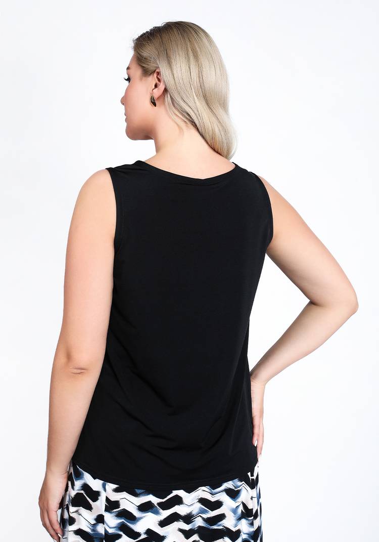 Топ без рукавов с двойной полочкой шир.  750, рис. 6