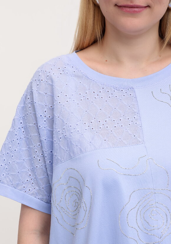 Футболка с рисунком из страз шир.  580, рис. 10