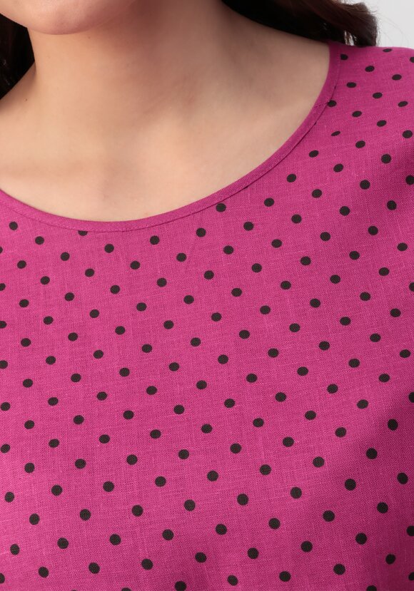 Блуза в горох с расклешенным рукавом Элен шир.  580, рис. 12