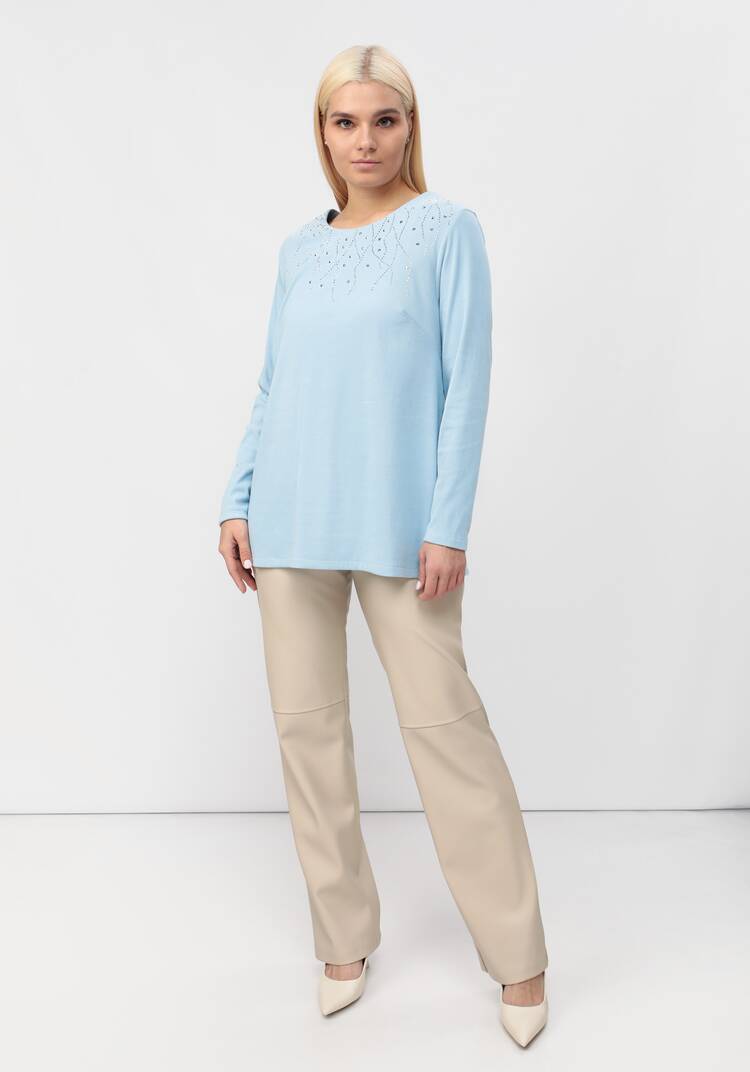 Туника c декором из страз шир.  750, рис. 8