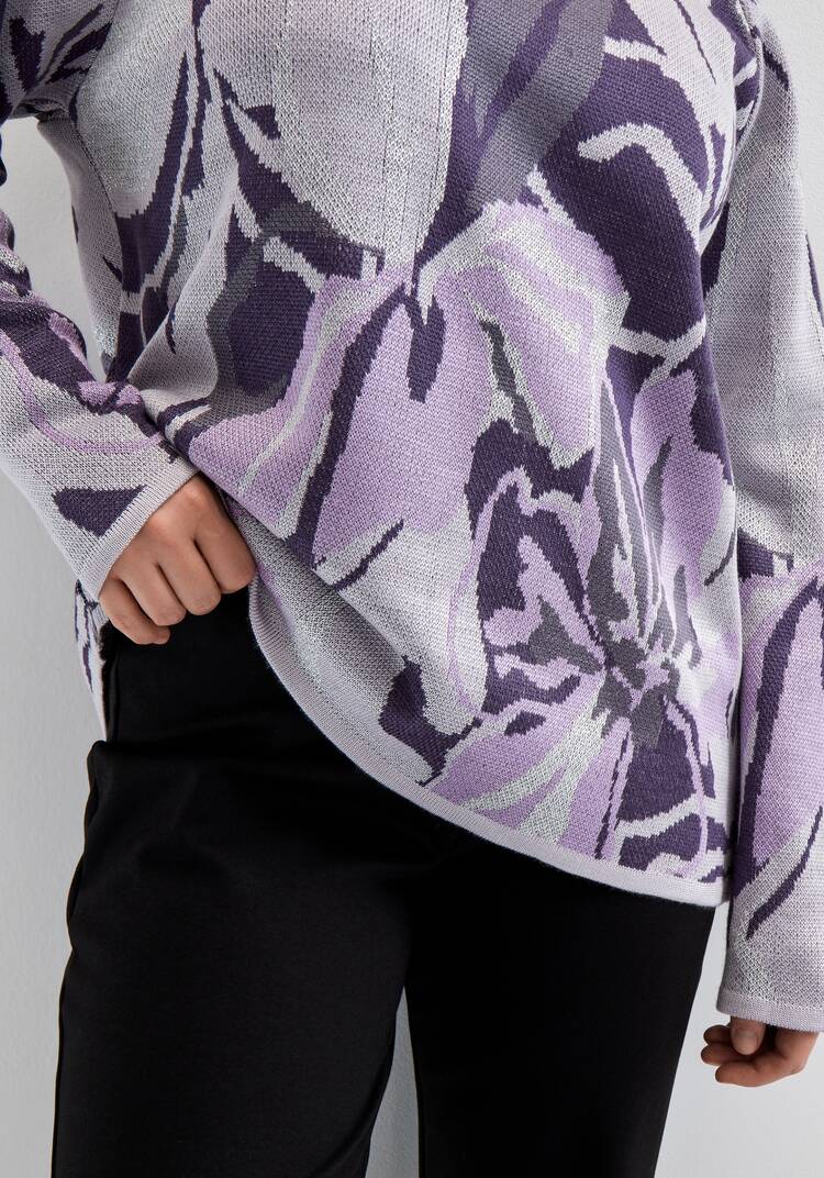 Джемпер с растительным орнаментом шир.  750, рис. 13