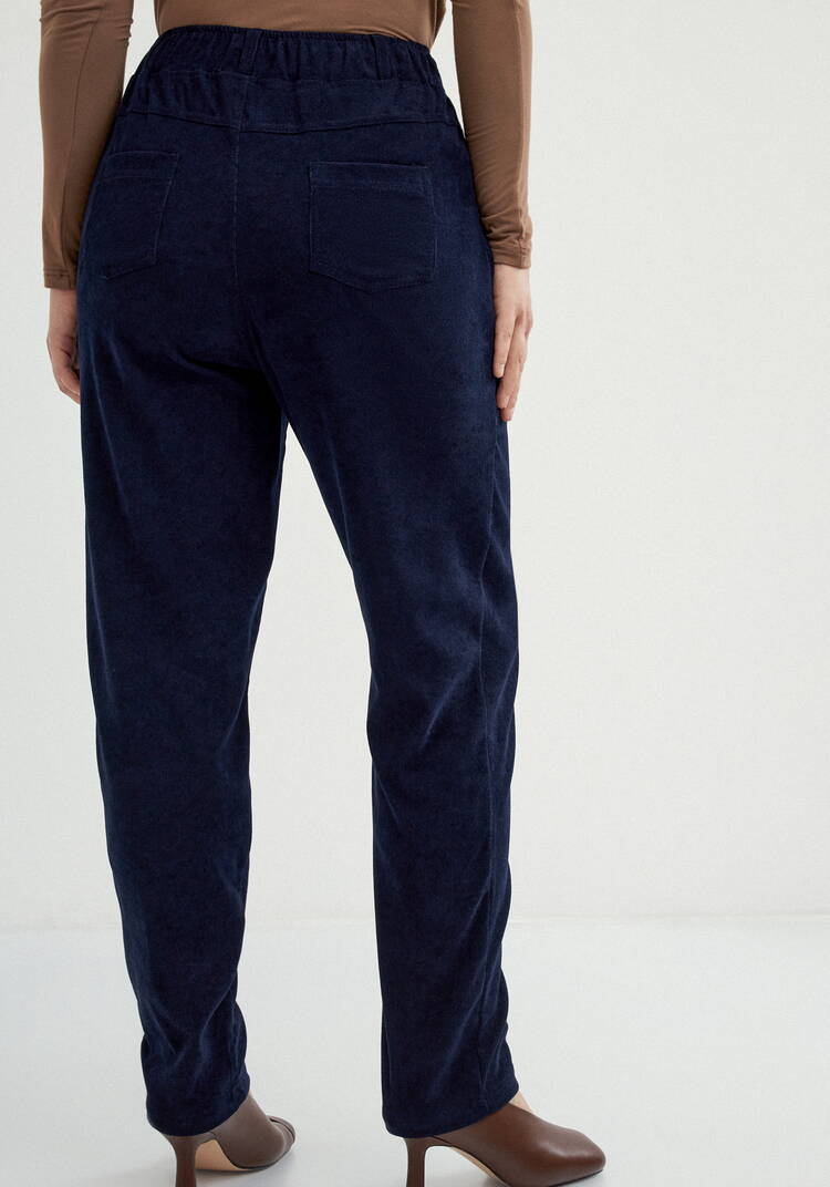 Брюки из микровельвета с комфортным поясом шир.  750, рис. 39