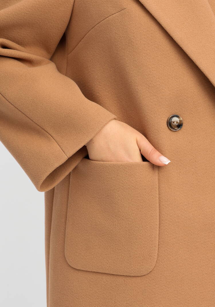 Пальто на подкладе однобортное шир.  750, рис. 18