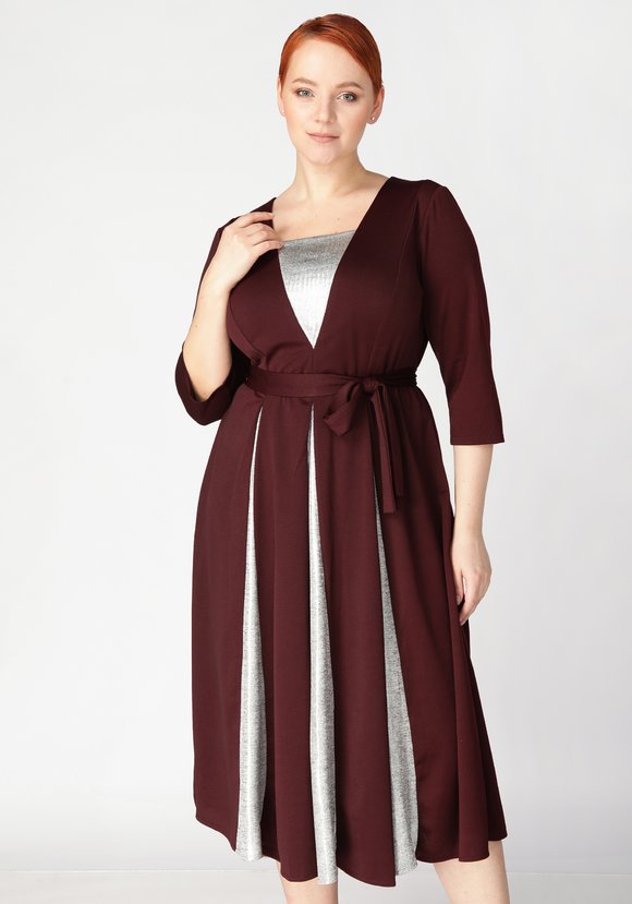 Платье с мерцающими складками шир.  580, рис. 2